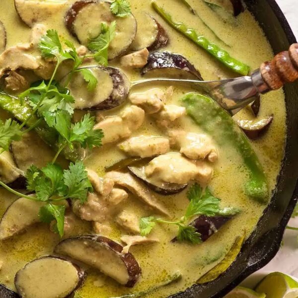 404 Pollo con curry verde - Green curry chicken - Poulet au curry vert